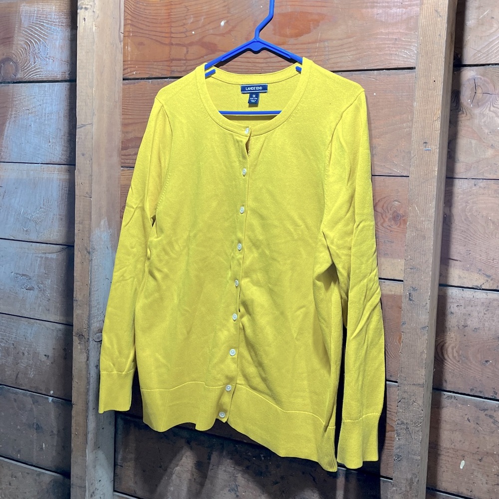 EUC mustard cardigan